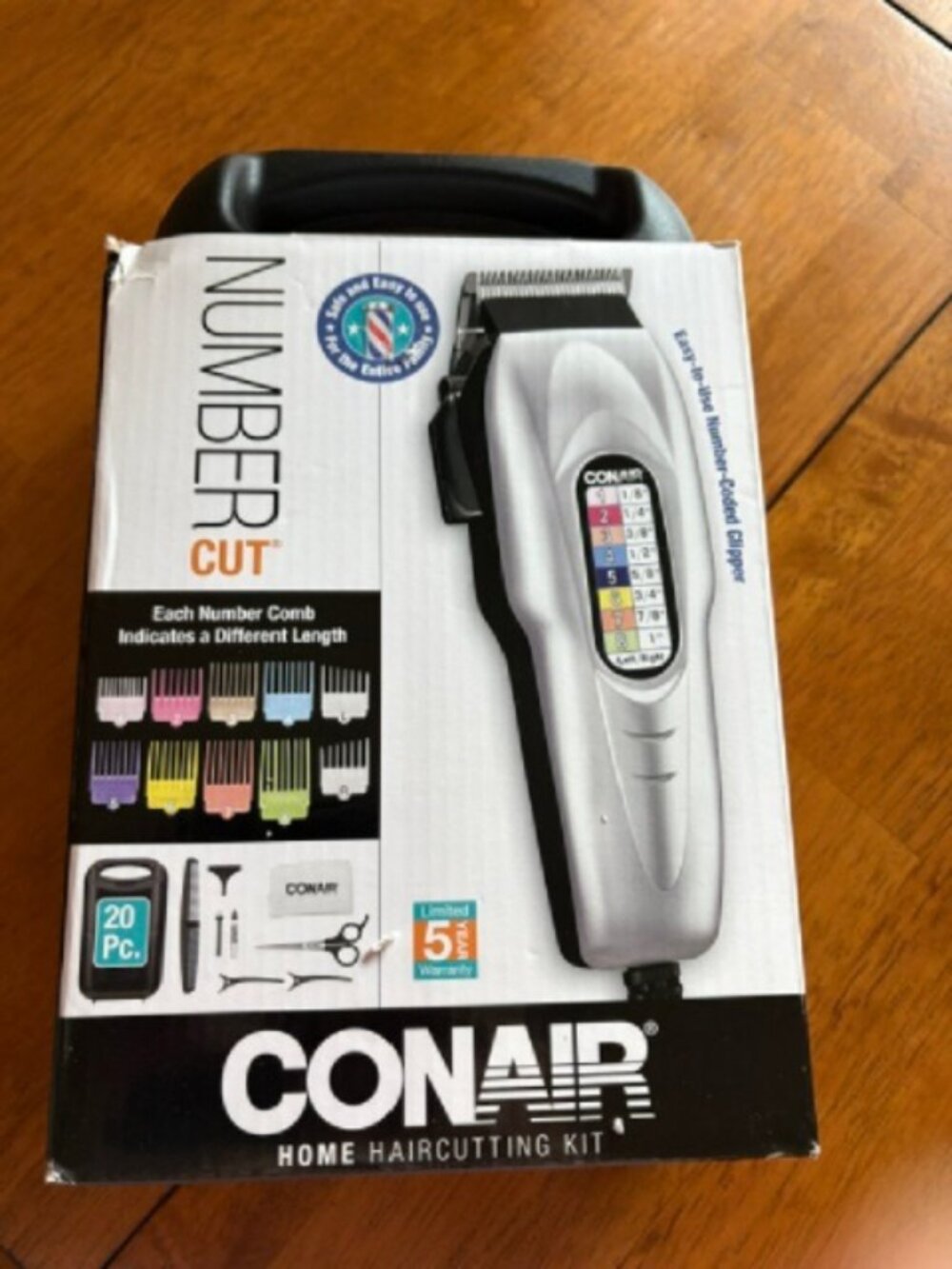 Conair Numbered Combs Haircut Kit - 20ct: Electric Beard & Facial Hair Trimmer